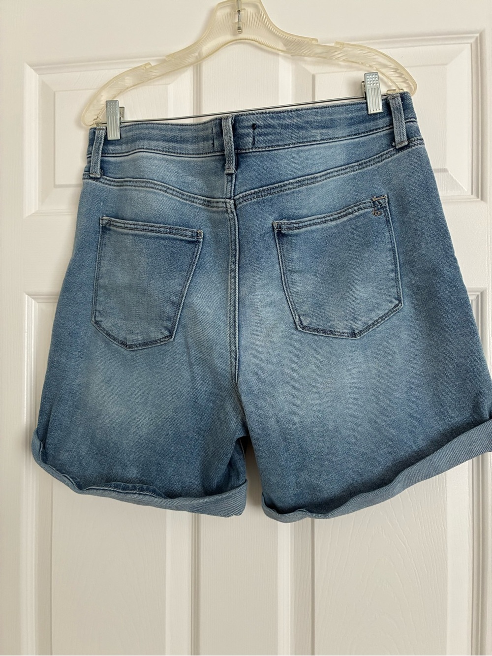 LuLaRoe Light Blue Denim Rolled Hem Shorts - Picture 3 of 3